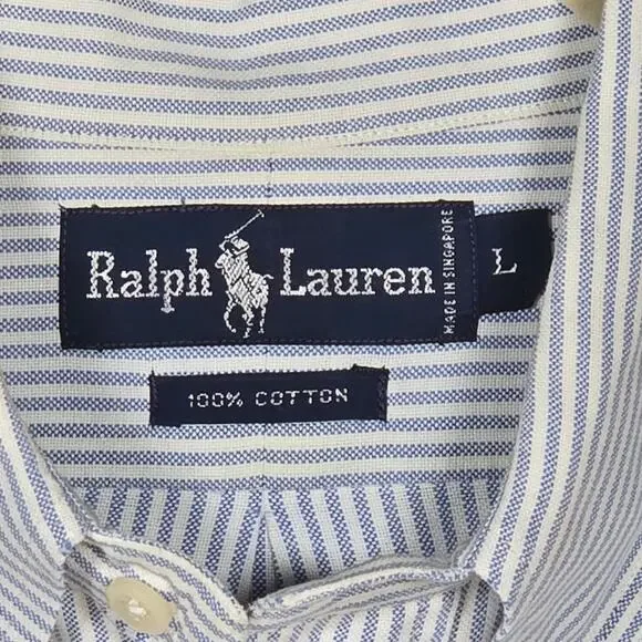 Ralph Lauren Vintage Button Down Men's Shirt. Size Large. - Picture 5 of 8